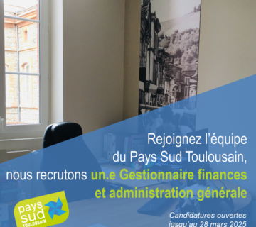 Offre poste gestionnaire finances et administration générale